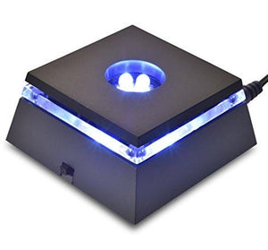 LED White Light Mini Stand Base for Crystals/Glass Art - Perfect for Trade Shows & Events