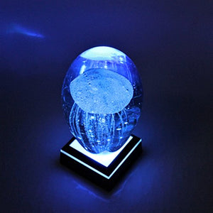 LED Color Changing Mini Stand Base for Crystals/Glass Art - Perfect for Trade Shows & Events